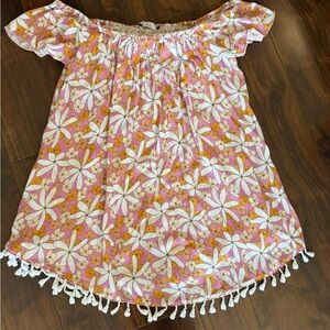 Ava Sky by Fighting Eel Dress Sunkiss in Pink Tiare Print Size Small